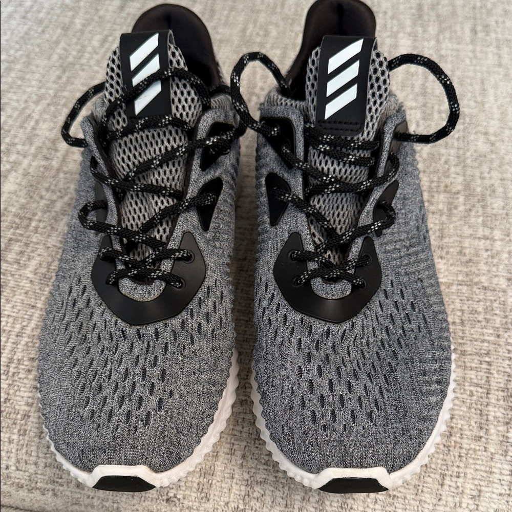 adidas Gray and Black Athletic Shoes